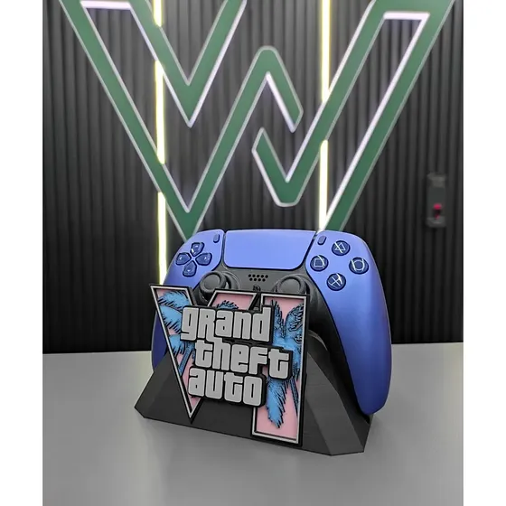 Base Para Control Ps5 Y Xbox Gta Vi Ps5 Negro