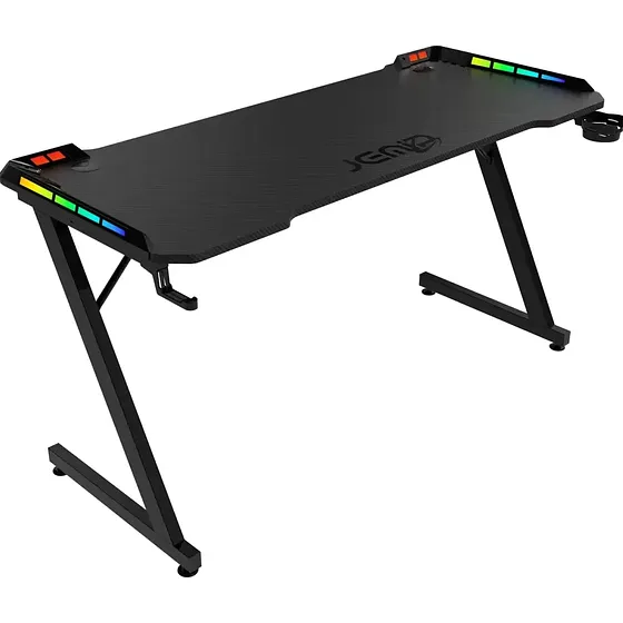 Mesa Jemip Dragon Heart Rgb Carbono 140x60x75 Con Mouse Pad