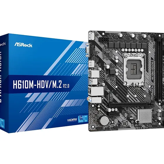 Tarjeta Madre Asrock H610m-hdv M.2 R2.0 Matx Lga1700