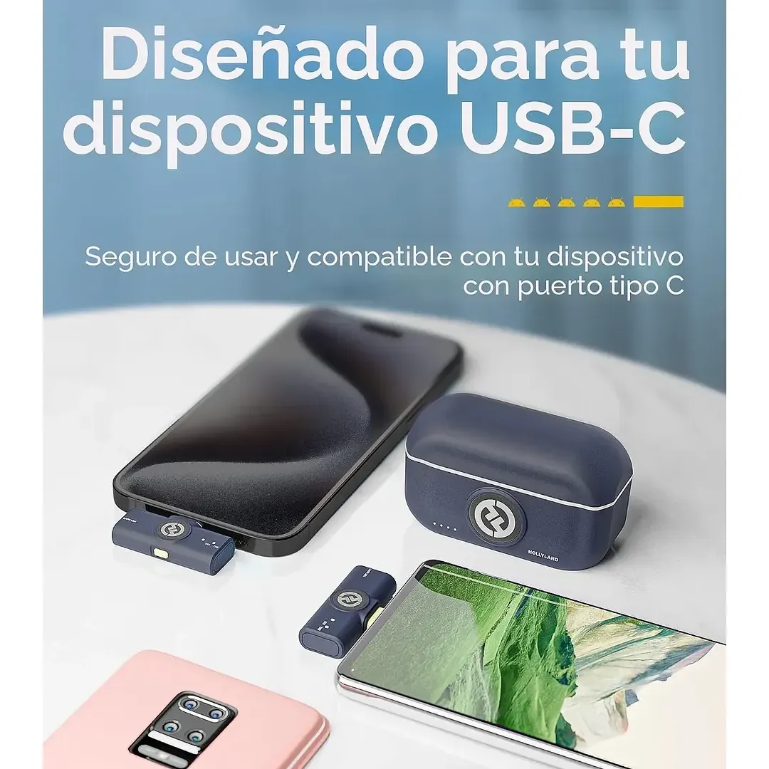 Micrófono Inalámbrico Hollyland Lark M2 Para iPhone Y Android