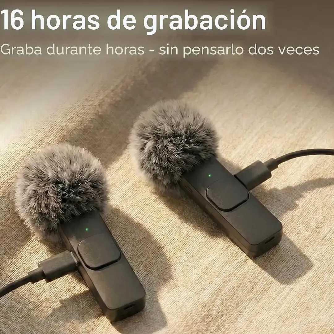 Micrófono Lavalier Inalámbrico Usb-c iPhone, iPad, Android