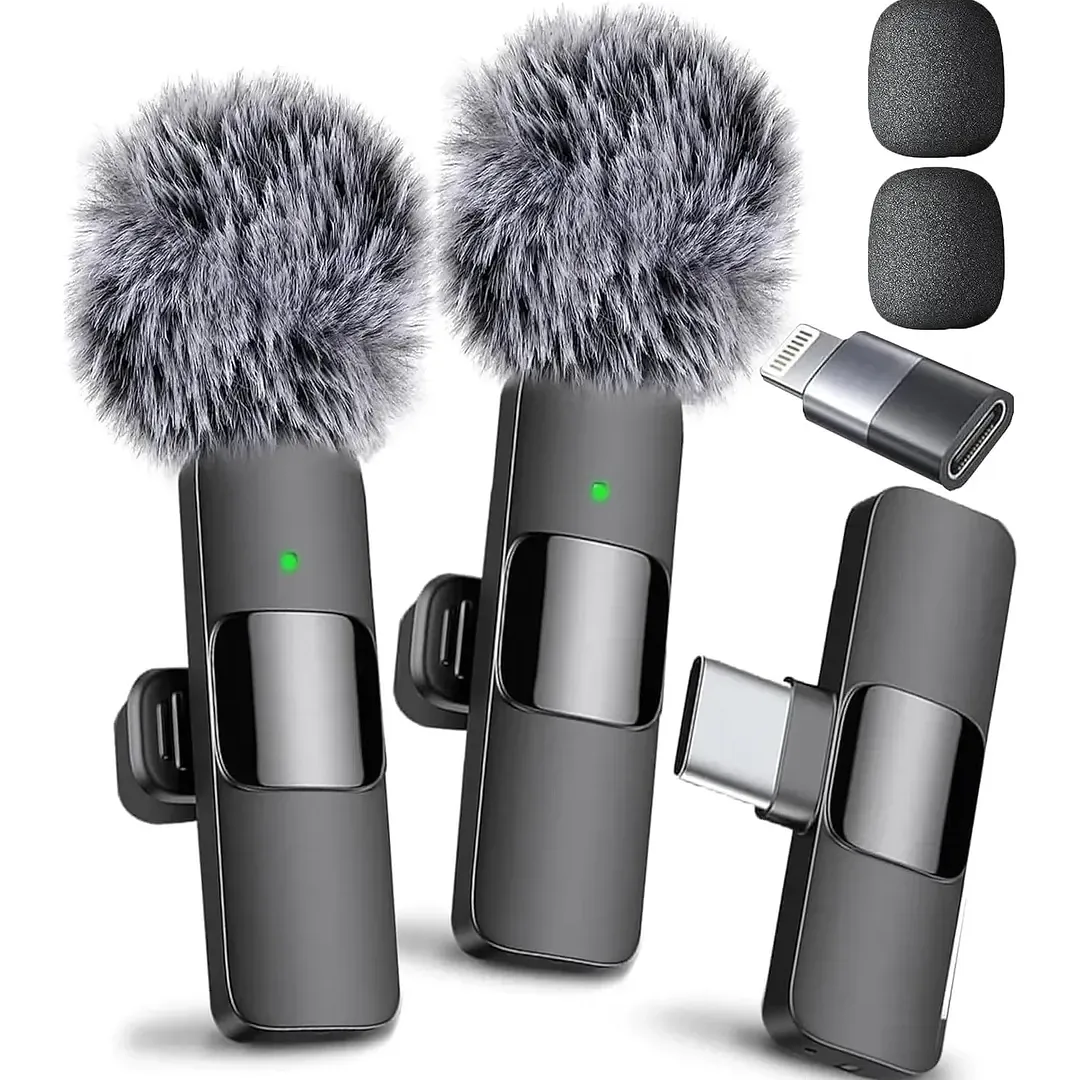 Micrófono Lavalier Inalámbrico Usb-c iPhone, iPad, Android