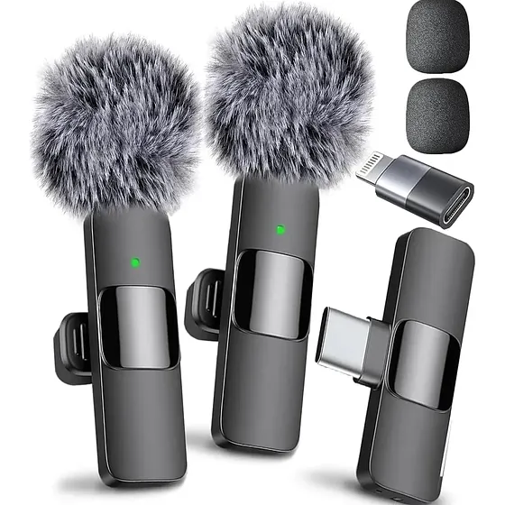 Micrófono Lavalier Inalámbrico Usb-c iPhone, iPad, Android