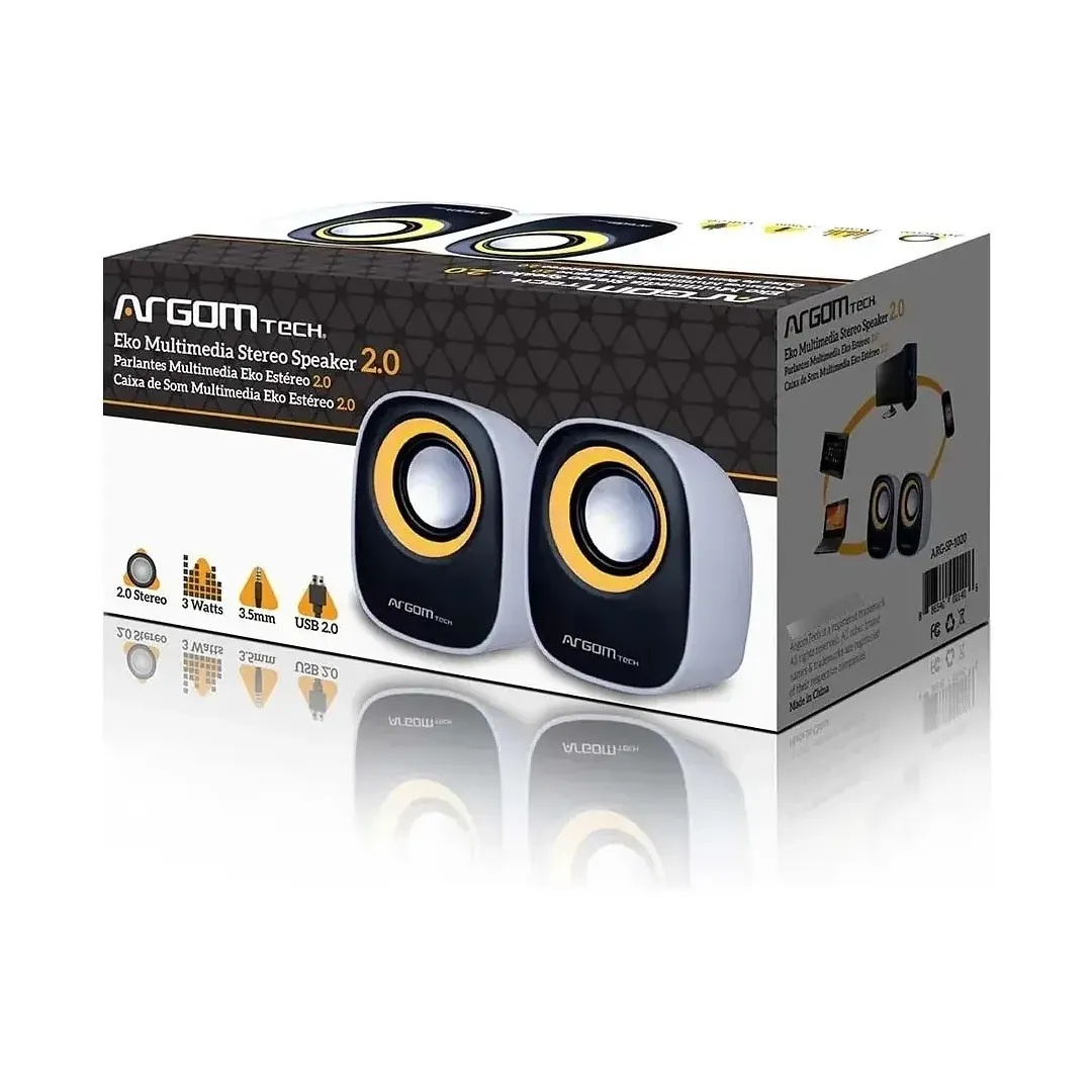 Cornetas Argomtech Eko Estéreo Multimedia 2.0 6w