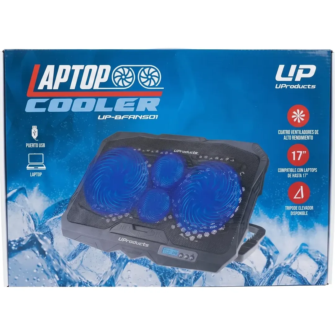 Base Para Laptop Con Ventilador Hasta 17 Pulgadas U-products
