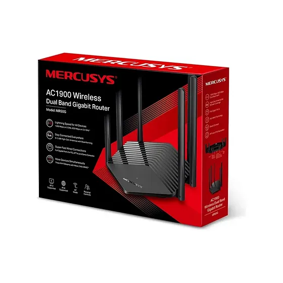Router Gigabit Doble Banda Ac1900 Mercusys Mr50g