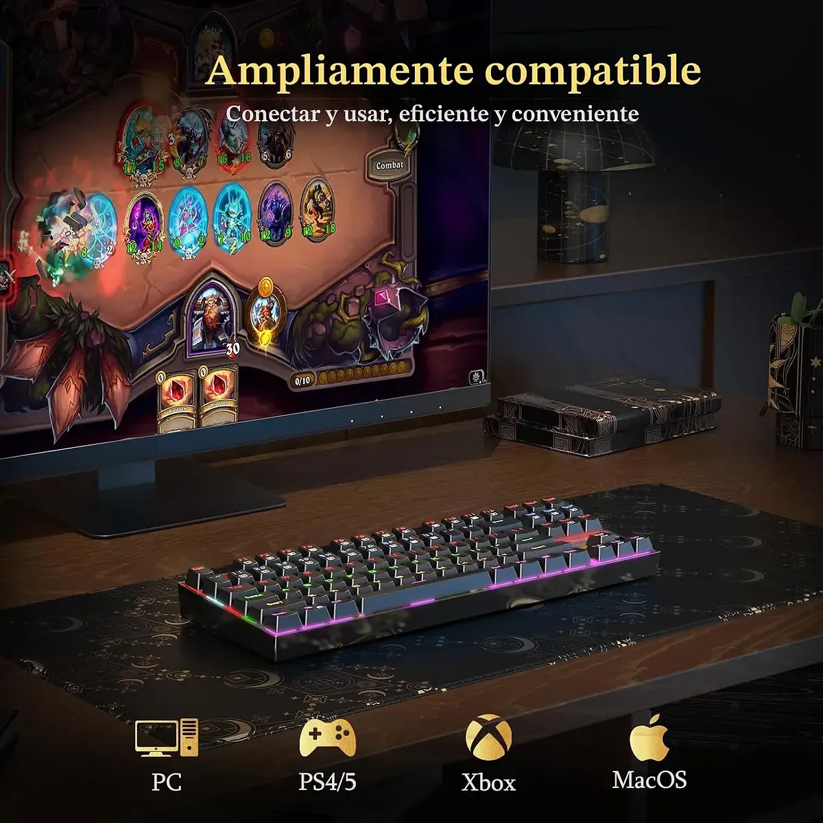 Teclado Mecanico Kumara Redragon K552rgb-1 Sp Red Rgb
