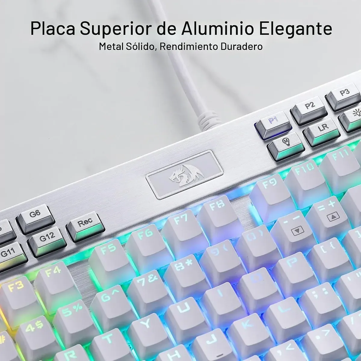 Teclado Gaming Yama En Español Rgb Chrom Redragon
