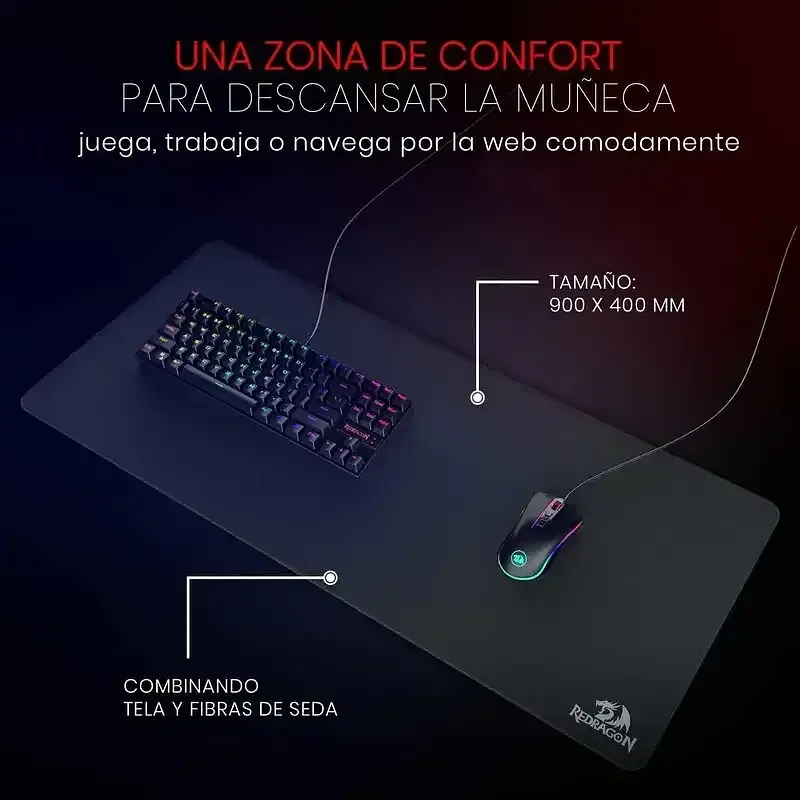 Redragon P032 Mousepad Xl 90x40 Cm