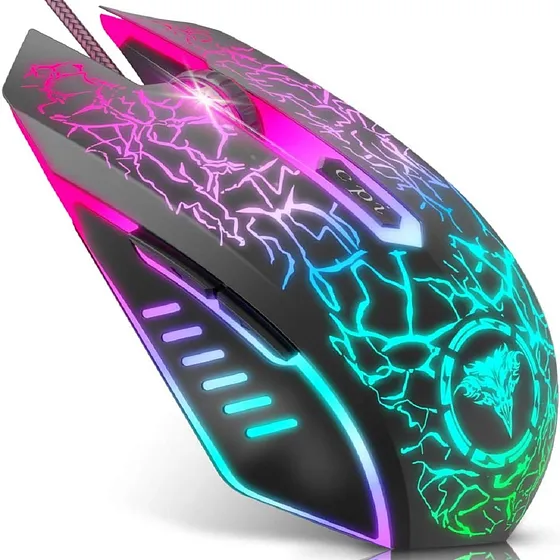 Mouse Gamer Bengoo 3600 Dpi 6 Botones Rgb