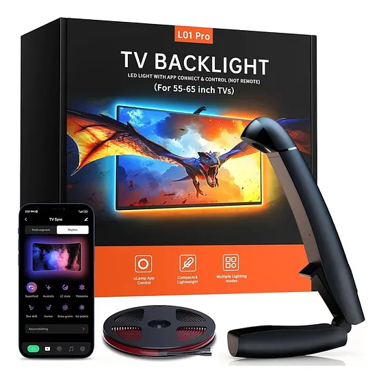 Cinta Led Inteligente Con Sincronización De Tv De 55 A 65 In