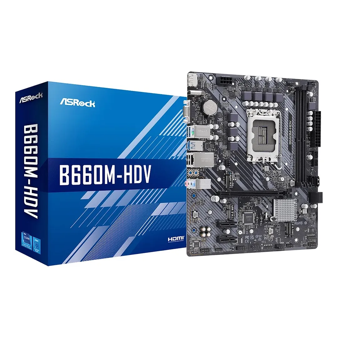 Tarjeta Madre Asrock B660m Hdv Intel 14th 13th 12th Lga1700