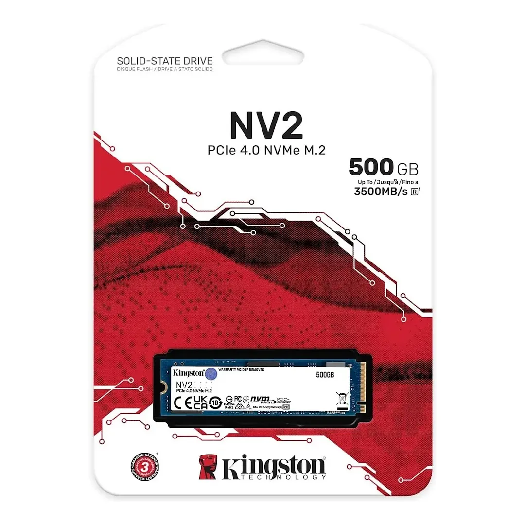 Disco Solido Nvme Kingston Nv3 Ssd 500 Gb M.2 2280 Interno