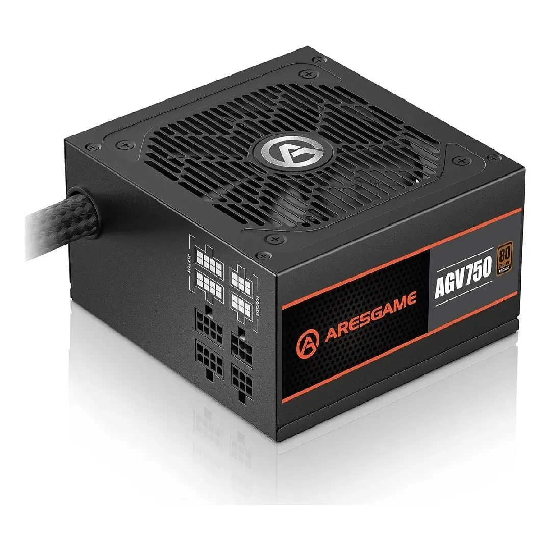 Fuente De Poder Modular 750w 80 Plus Bronce Aresgame