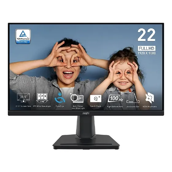 Monitor Msi Pro Mp225 100 Hz Ips Fullhd De 1080p 22 Pulgadas