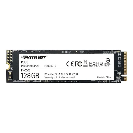Patriot P300 M.2 Nvme Pcie Gen 3 X4 128gb
