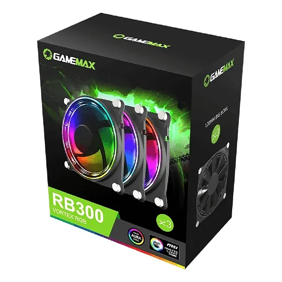 Ventiladores Argb Gamemax Kit 3 In 1 Rb300 120 Mm