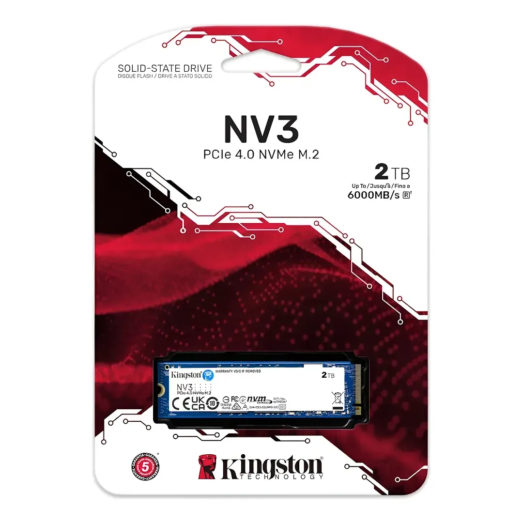Disco Solido Nvme Kingston Nv3 Ssd 2tb M.2 2280 Interno