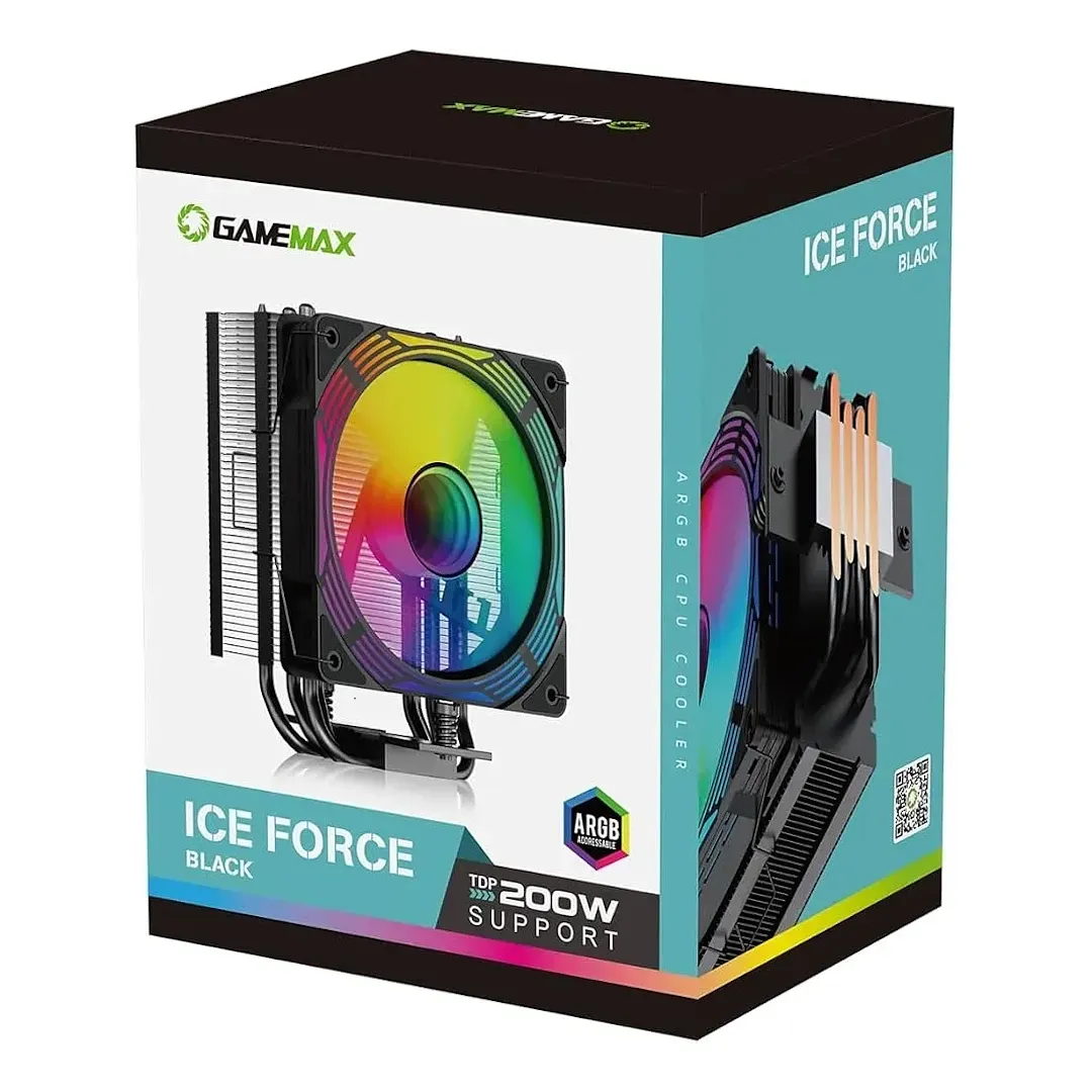 Disipador Gamemax Ice Force Bk Tdp 200w Argb