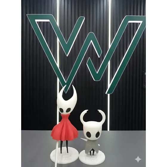 Set 2 Figuras Hollow Knight Y Hornet Impresión 3d
