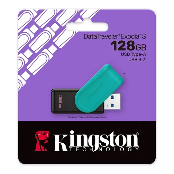 Pendrive Usb 3.2 Datatraveler Exodia S 128 Gb