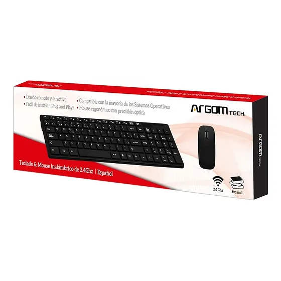 Combo De Teclado Y Ratón Inalámbricos En Español Argomtech