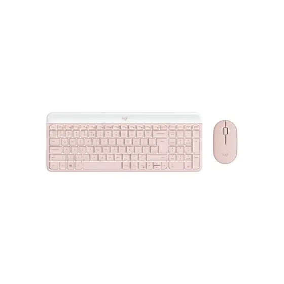 Combo Teclado Y Ratón Inalámbricos Logitech Mk470 Rosado